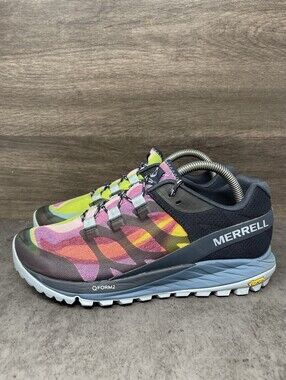 Merrell Antora Rainbow Size 8.5 Womens Trail Running Shoes Vibram QForm 2 J99690